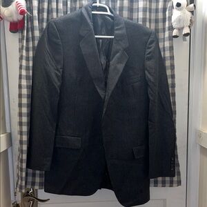 Hart Schaffner Marx Designed by Christian Dior Charcoal Pinstripe Blazer